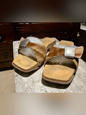 Fendi Wooden Clog Sandals